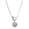 Women's Hearts Initial Toggle Necklace By Pink Box - PinkBox3-5395