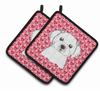 Dog XOXO Pair of Pot Holders - S000213B001695P078389V006