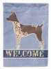 American Hairless Terrier Welcome Flag Canvas House Size