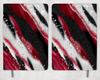 Red and Black Milky Way Printed 8 Inch  A-5 Journal