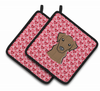 Dog XOXO Pair of Pot Holders - BB5304PTHD