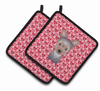 Dog XOXO Pair of Pot Holders - BB5302PTHD