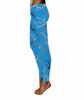 Aqua Blue Giraffe Animal Print Leggings - 750359