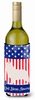 American Flag and Dog Wine Bottle Hugger - BB8373LITERK