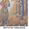 Vizsla Fall Glass Cutting Board