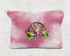 Pink Bull Skull  Printed Canvas Zipper Bag