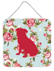 Pug Shabby Chic Blue Roses BB1084 Wall or Door Hanging Prints