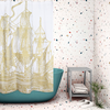 Ship Gold Dust Shower Curtain
