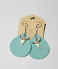 Aqua Longhorn Earrings Aqua Longhorn Earrings