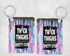 Thick Thighs Pretty Eyes Keychain