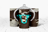 faux cowhide Cow Insulated Kids Dual Lid Sippy Cup Tumbler - 284013951