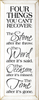 Four Things You Can't Recover Wood Sign - S002084B002469P000915V003