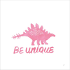 Dino Inspiration VII Pink by Karyn Panganiban, Canvas Art - C1084680-0120000-ACEAAMA