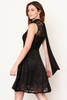 Bow-Tie Neck Lace Dress - S002066B002500P000709V002