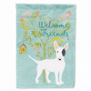 Welcome Friends/Dog Breed Themed Flag Canvas - BB7607CHF