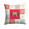 Dog Face Art Love Design Fabric Decorative Pillow - S000213B001695P007227V000