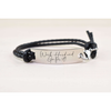 Fully Adjustable Braided Leather Inspirational Bracelet - S001536B002521P001243V075
