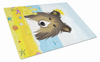 Summer Dog Art Glass Cutting Board Large - S000213B001695P061349V021
