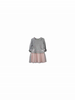 H.Grey & Blush Hoodie Dress Ft Foil "Cat" Graphic - S001831B002253P000578V010