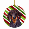 Dog and Christmas Candy Ceramic Ornament - S000213B001695P028143V005