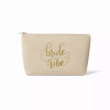 Bride/Bridesmaid Makeup Bag in Faux Leather - singlecreambtbag