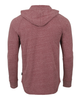 ZIMEGO Men's Long Sleeve Henley Raglan Hoodie with Kangaroo Pocket - ZGLS142H-MAR-MAR-L