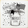 Liberty - America 1776  (Mason Jar)