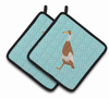Bird on Pair of Pot Holders - BB8039PTHD
