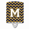 Letter Chevron Ceramic Night Light - CJ1057-MCNL