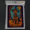 Welsh Terrier Witchy Halloween Greeting Cards Pack of 8