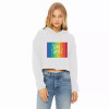 Love Wins Ladies Cropped Raw Edge Hoodie - S001662B002171P000240V074