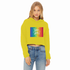 Love Wins Ladies Cropped Raw Edge Hoodie - S001662B002171P000240V026
