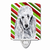 Candy Cane Holiday Christmas Dog Art Ceramic Night Light - SC9799CNL