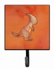 Parasaurolophus Watercolor Cartoon Art Themed Watercolor Leash or Key Holder