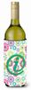 Monogram Letter Flowers Wine Bottle Hugger - CJ2011-ILITERK