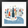 Colorful Chicago by Michael Mullan, Framed Art