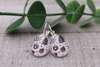 Hot Cocoa || Glass Teardrop French Lever Earrings