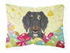 Easter Eggs Dog Art Canvas Fabric Decorative Pillow - BB6128PW1216