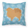 Winter Snowflake With Dog Fabric Decorative Pillow - S000213B001695P073868V000
