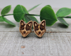 Blue Heeler Dog Breed || Wood Stud Earrings