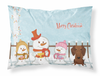 Merry Christmas Carolers Dog Fabric Standard Pillowcase - BB2461PILLOWCASE