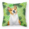 St Patrick's With Dog Fabric Decorative Pillow - S000213B001695P114339V000