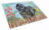 Spring Dog Print Glass Cutting Board Large - S000213B001695P000879V021