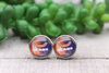 Bears Football 2 || Glass Stud Earrings || Hypoallergenic