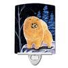 Starry Night Dog Art Ceramic Night Light - S000213B001695P103757V000