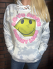 Love More Worry Less Tie Dye Hoodie
