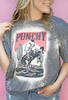Punchy bleached western graphic tee