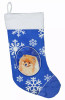 Dog and Winter Snowflakes Christmas Stocking - S000213B001695P118009V042