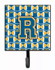 Letter Football Blue and Gold Leash or Key Holder - S000213B001695P065957V018
