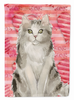 Ragamuffin Cat Love Flag Garden Size